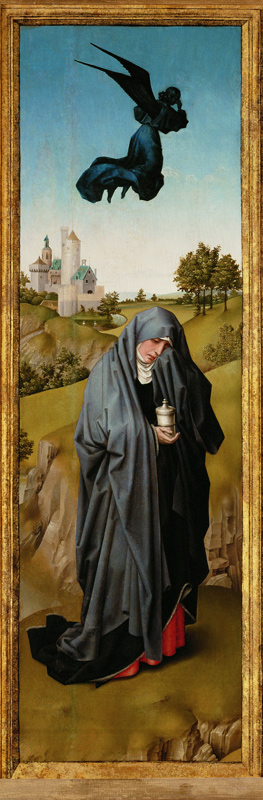Saint Mary Magdalene (The Crucifixion Triptych) van Rogier van der Weyden