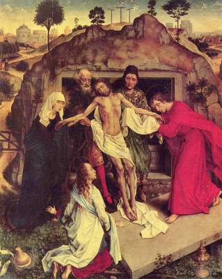 Grablegung Christi van Rogier van der Weyden