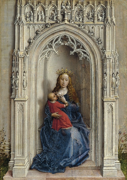 The Virgin and Child enthroned van Rogier van der Weyden