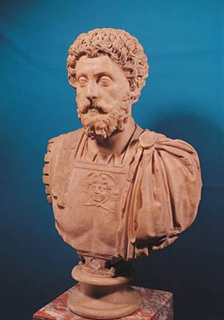 Bust of Marcus Aurelius (121-180) van Roman