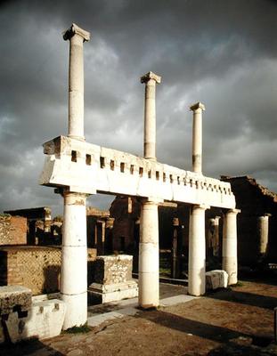 View of the portico of the Forum (photo) van Roman 1st century BC