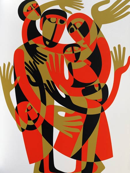 All Human Beings are Born Free and Equal in Dignity and Rights, 1998 (acrylic on board)  van Ron  Waddams