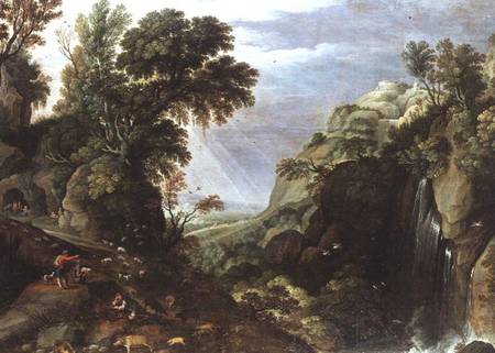 Classical landscape van Salomon van Ruisdael or Ruysdael