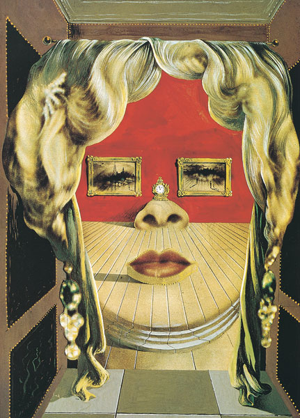 Il volto di Mae West - (SD-44) van Salvador Dali
