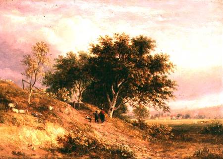 English Rural Landscape van Samuel David Colkett