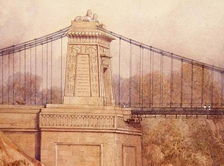 Detail of the Approved Design for the Clifton Suspension Bridge van Samuel R.W.S. Jackson