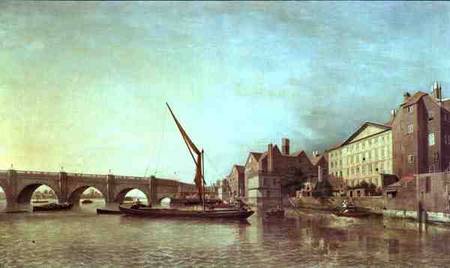 Westminster Bridge in 1747 van Samuel Scott