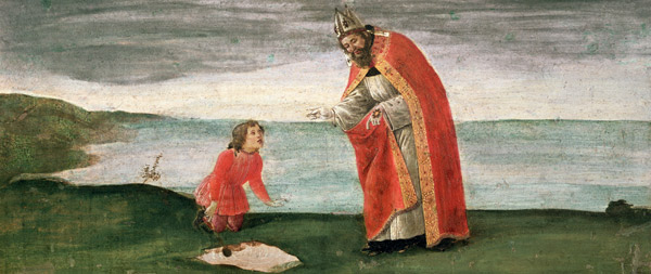 Eine Vision des heiligen Augustinus van Sandro Botticelli