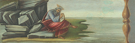 Altar von San Marco: Johannes der Evangelist. van Sandro Botticelli