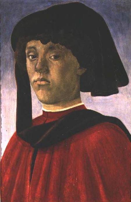 Portrait of a Young Man van Sandro Botticelli