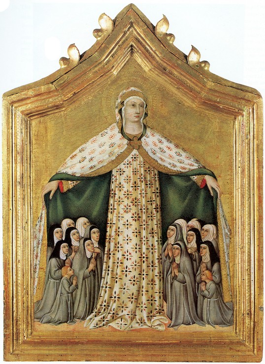 Madonna della Misericordia (Madonna of Mercy) van Sano di Pietro