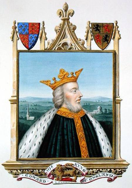 Portrait of Edward III (1312-77) King of England from 1327 from 'Memoirs of the Court of Queen Eliza van Sarah Countess of Essex