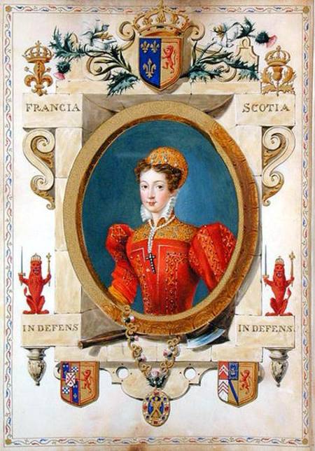 Portrait of Mary Queen of Scots (1542-87) from 'Memoirs of the Court of Queen Elizabeth' van Sarah Countess of Essex