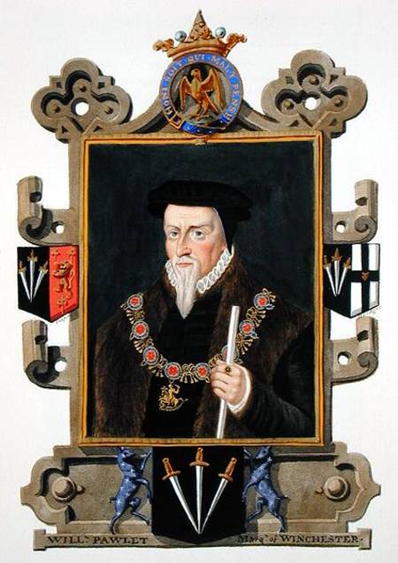 Portrait of Sir William Paulet (c.1485-1572) Marquis of Winchester from 'Memoirs of the Court of Que van Sarah Countess of Essex