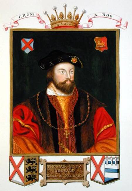 Portrait of Thomas Fitzgerald (1513-37) Lord Offaly 10th Earl of Kildare from 'Memoirs of the Court van Sarah Countess of Essex