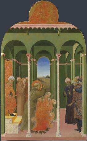 Saint Francis before the Sultan (From Borgo del Santo Sepolcro Altarpiece)