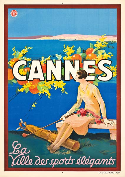 Poster advertising Cannes, van Sem