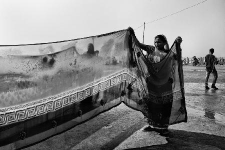 Saree Drying3