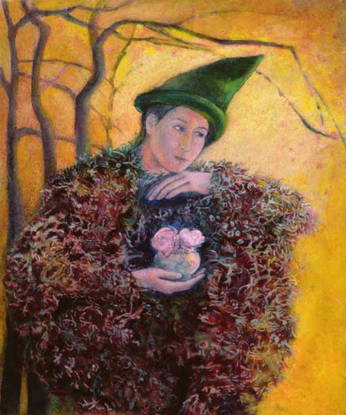 The Keeper of the Roses, 2003 (oil on gesso panel)  van Silvia  Pastore