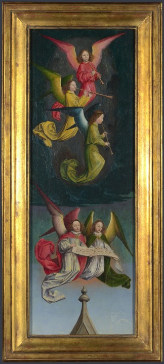 A Choir of Angels (from the St Bertin Altarpiece) van Simon Marmion