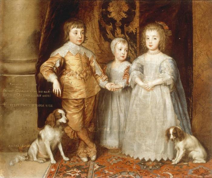 The Three Children of Charles I van Sir Anthony van Dijck