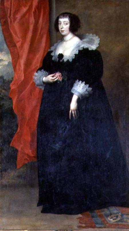Portrait of Margherita of Lorena, Duchess of Orleans (1615-72) wife of Gaston of Orleans and sister- van Sir Anthony van Dijck