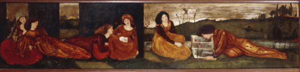 Girls in a Meadow van Sir Edward Burne-Jones