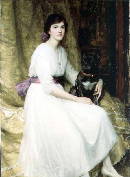 Portrait of Miss Dorothy Dicksee van Sir Frank Dicksee