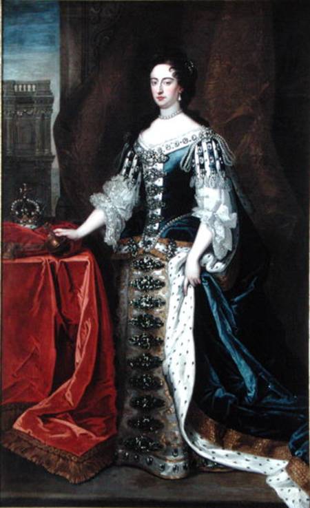 Portrait of Queen Mary (1662-94) van Sir Godfrey Kneller
