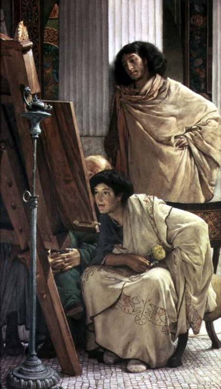 A Visit to the Studio van Sir Lawrence Alma-Tadema