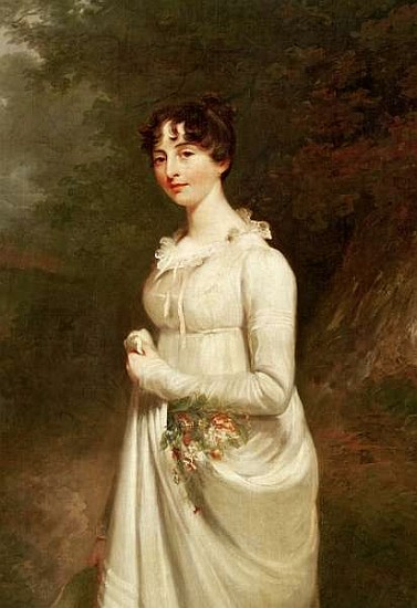 Portrait of Marcia. B. Fox (detail of 272237) van Sir William Beechey