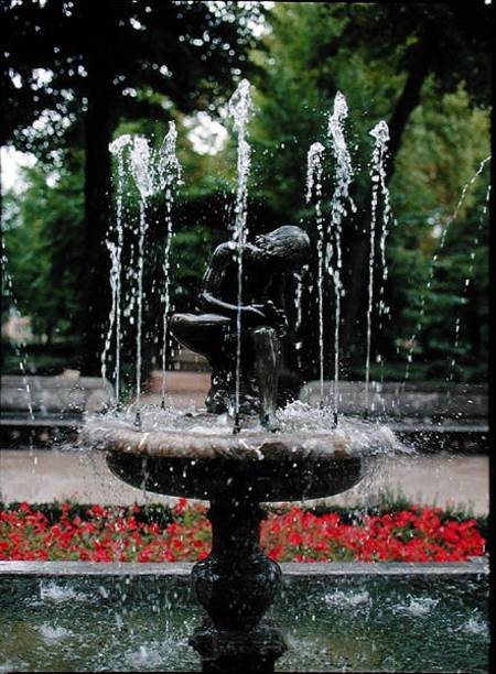 Boy with Thorn Fountain, Island Garden, Aranjuez van Spanish School