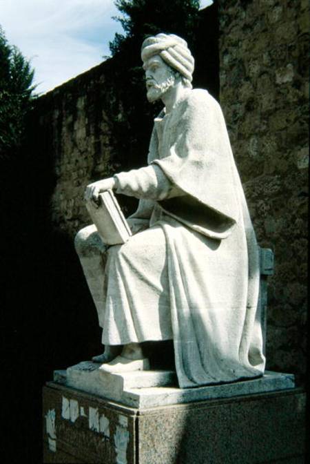 Statue of Moses Maimonides (1135-1204) van Spanish School