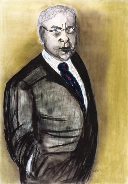 The Lawyer, 1998 (pastel and charcoal on paper)  van Stevie  Taylor
