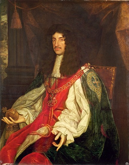 Portrait of King Charles II, c.1660-65 van (studio of) John Michael Wright