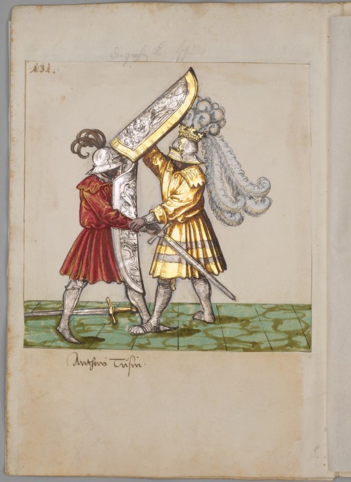 Illustration from The Tournament Book of Emperor Maximilian I van Süddeutscher Meister