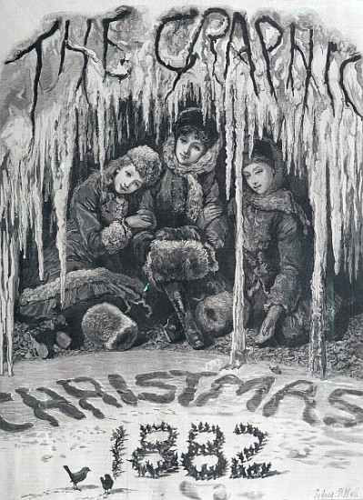 Front cover of ''The Graphic'', Christmas 1882 van Sydney Prior Hall