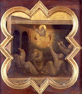 The Apparition of St. Francis in the Chariot of Fire (tempera on panel) van Taddeo Gaddi