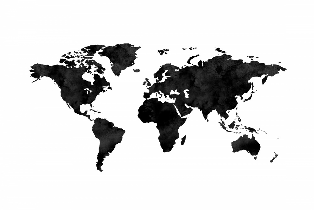 World Map No.1 van THE MIUUS STUDIO