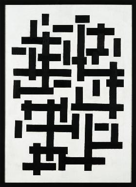 Compositie wit zwart  - Theo van Doesburg