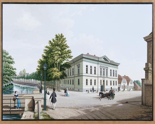 Das Prinzenpalais in Oldenburg van Theodor Presuhn d.Ä.