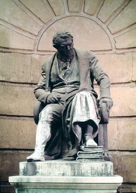 Statue of Francois Broussais (1772-1838) van Theophile Francois Marcel Bra