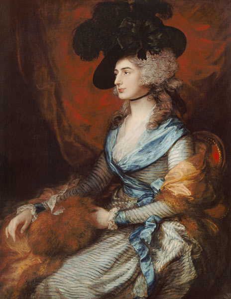Mrs Sarah Siddons, the actress (1755-1831) van Thomas Gainsborough