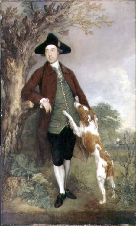 Portrait of George Venables Vernon, 2nd Lord Vernon van Thomas Gainsborough