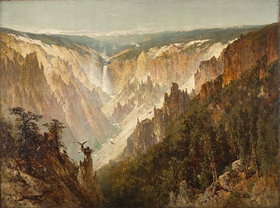 The Grand Canyon of the Yellowstone van Thomas Hill