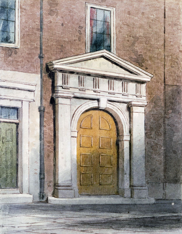 The Entrance to Masons'' Hall van Thomas Hosmer Shepherd