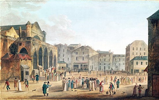 View of Saint-Germain-l''Auxerrois, c.1802 van Thomas Naudet