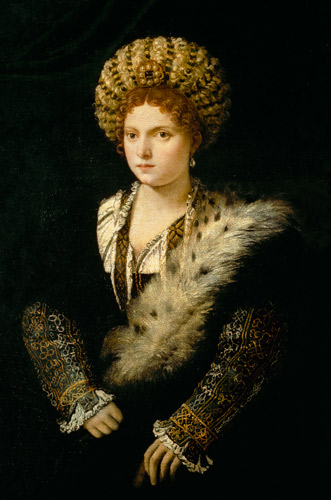 Isabella d Este, Markgräfin von Mantua van Tizian (eigentl. Tiziano Vercellio)