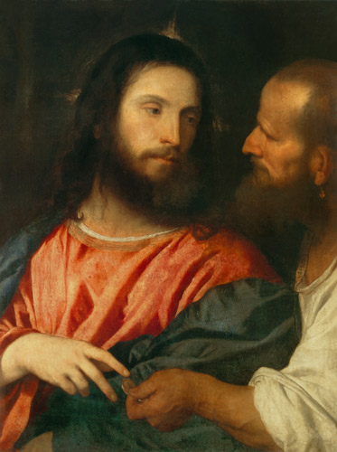 Der Zinsgroschen van Tizian (eigentl. Tiziano Vercellio)