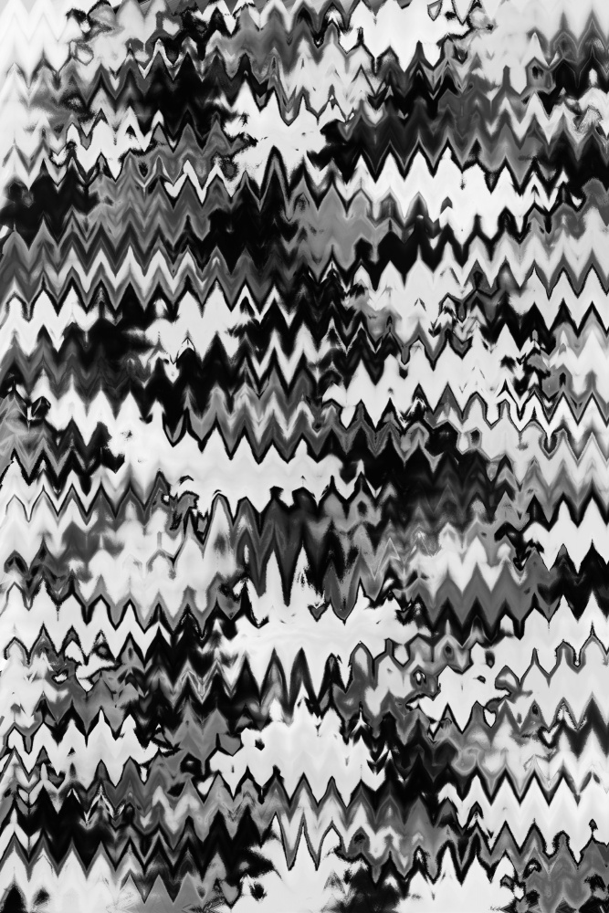 Black And White Zig Zag Pattern van Treechild